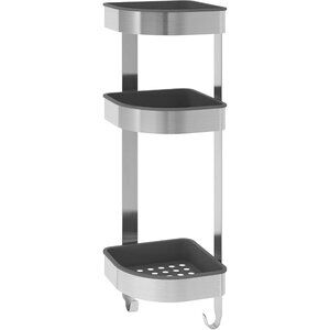 BROGRUND corner wall shelf unit stainless steel